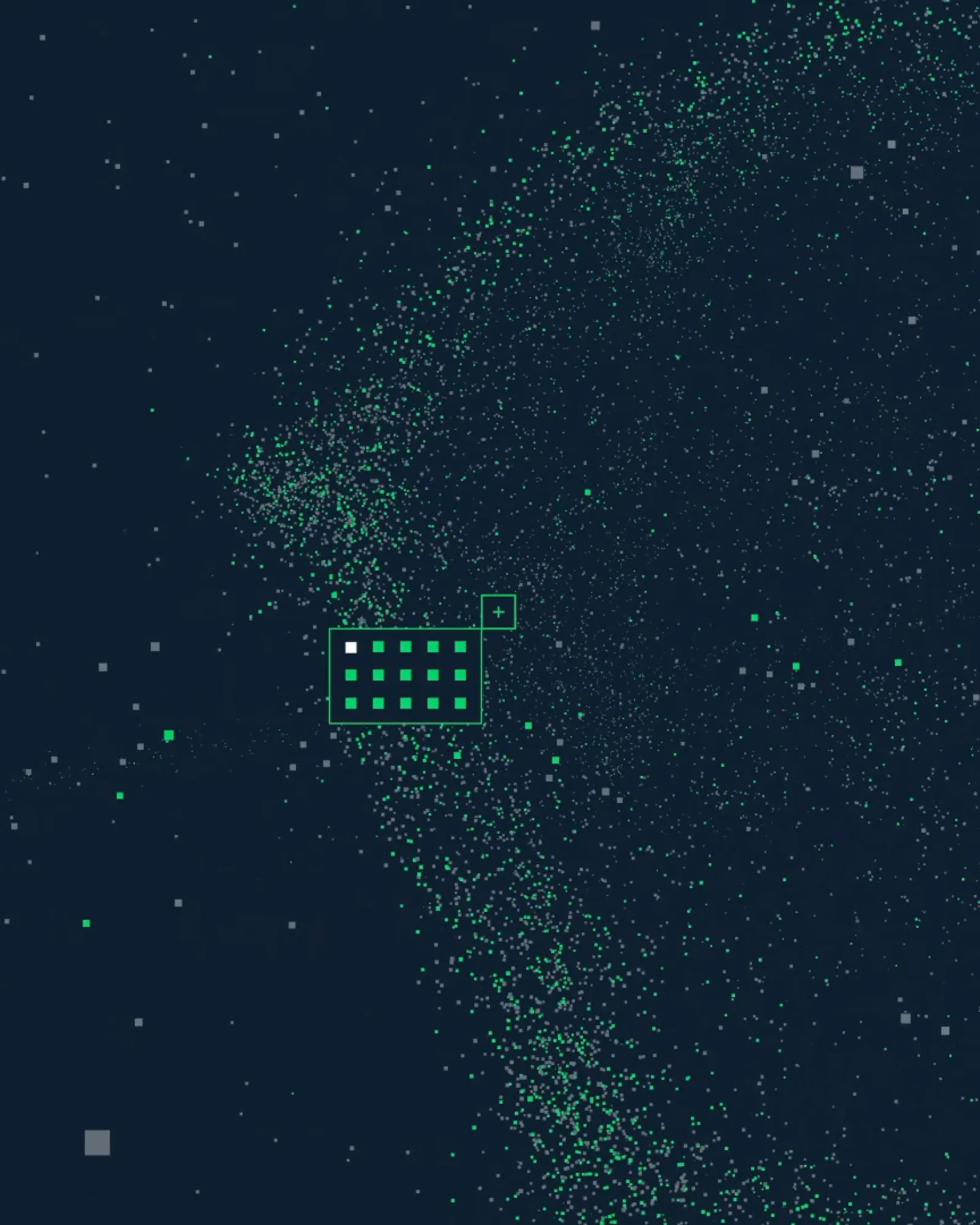 Digital network visualization representing secure payment processing with Adyen technology.