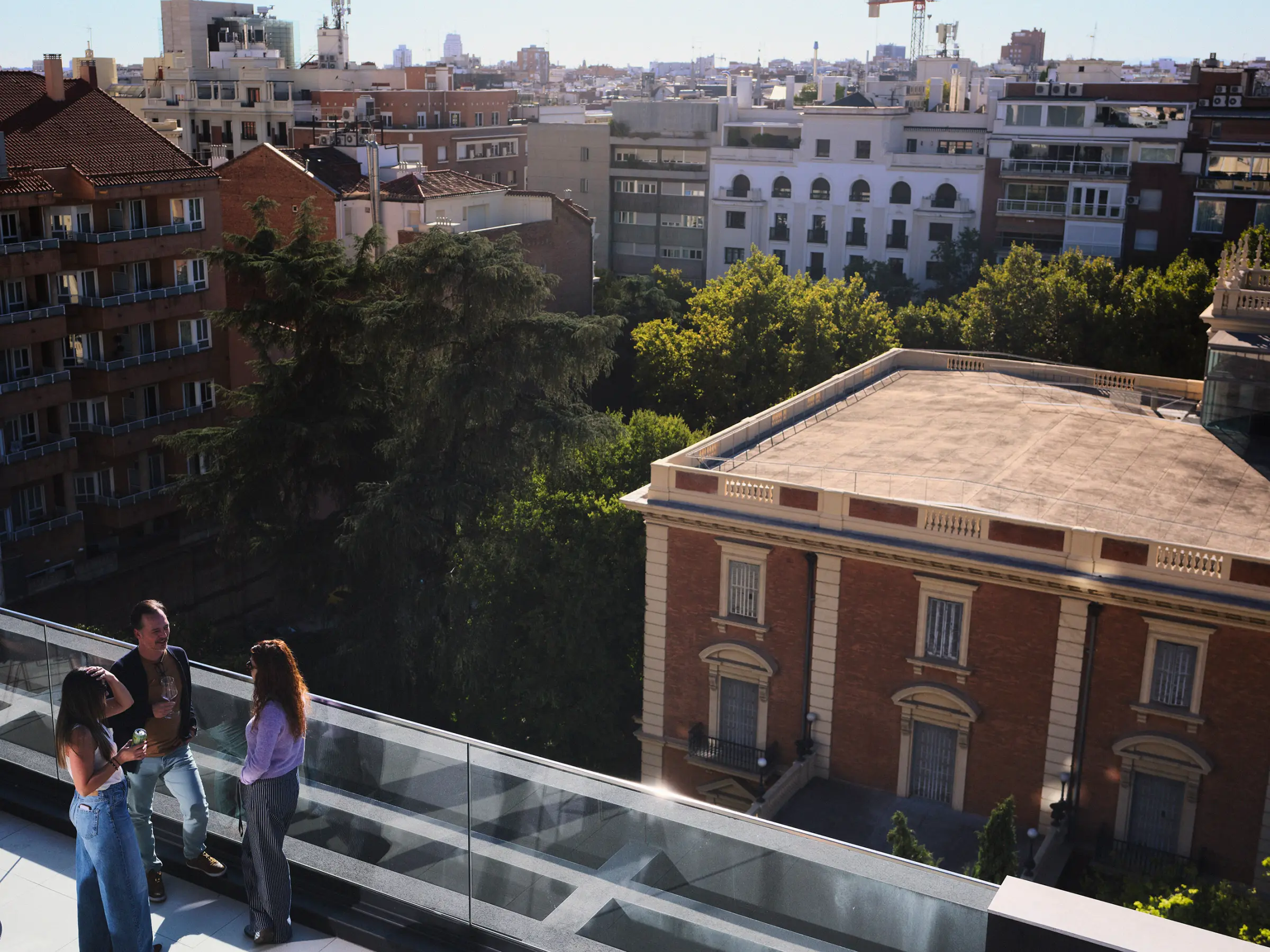 Adyen employees working in the Adyen office in Madrid
