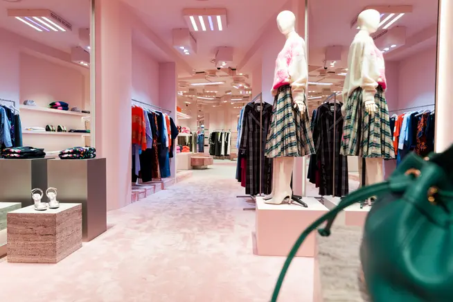An inside look of an Essentiel Antwerp store