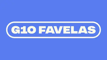 Blue graphic with 'G10 FAVELAS' text in a white rounded rectangle.