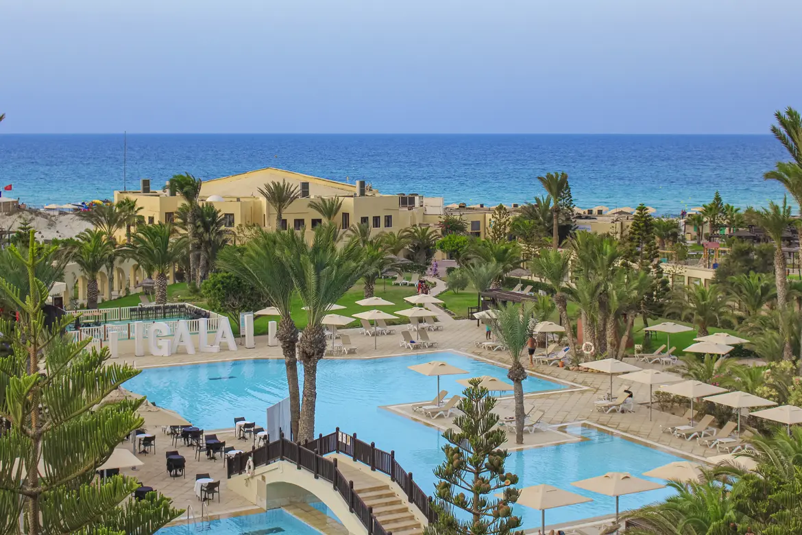 Anlage mit Blick auf das Meer