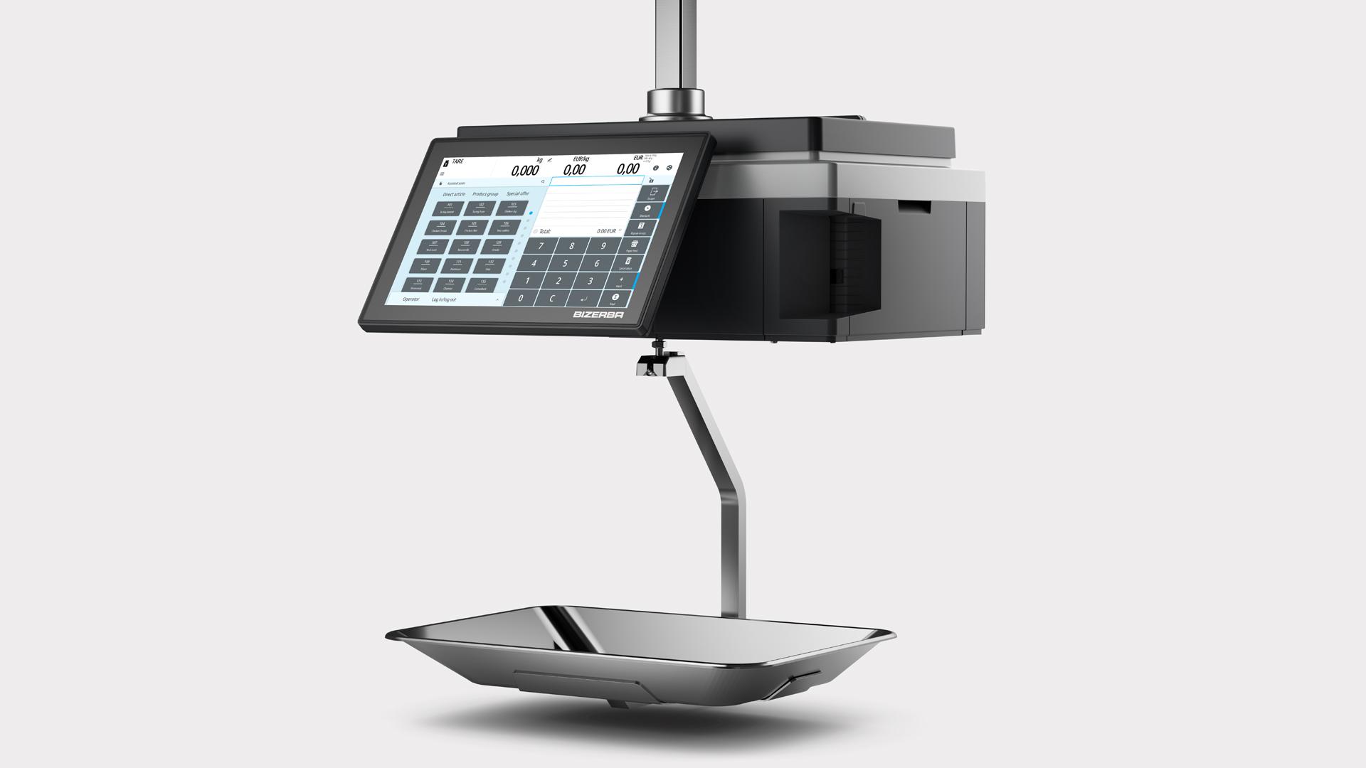 Bizerba K3 400: hanging commercial scale for fresh and seafood