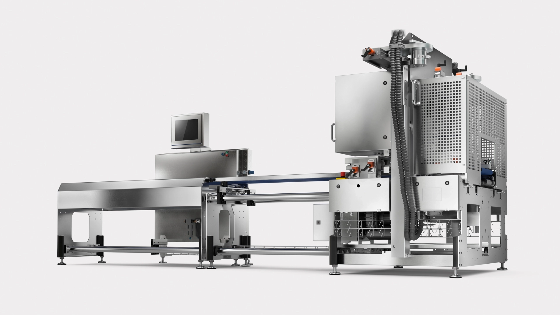 Fully automatic labeler for goods labeling GLM-Ievo with C-Wrap