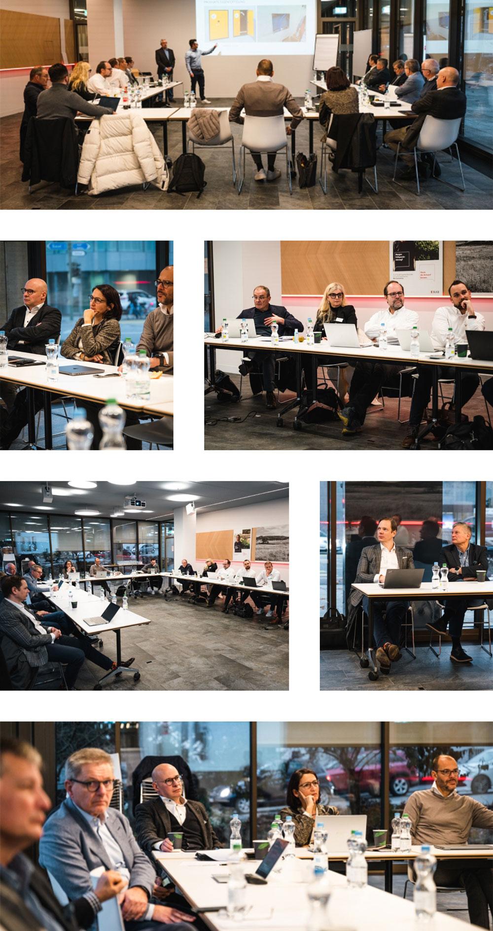 Participants in an Advisory Board meeting.
