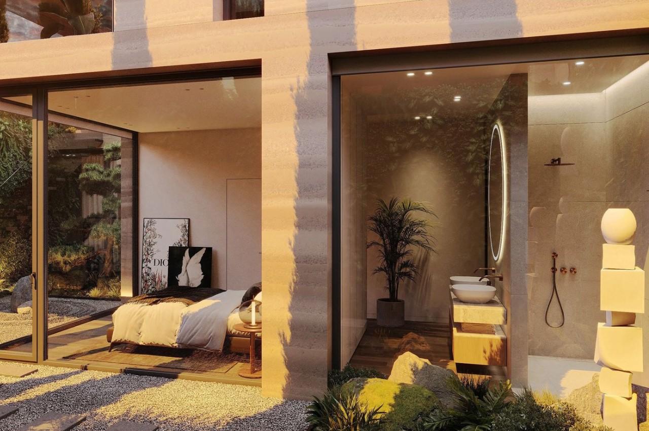 Haus mit Wohnzimmer und Schlafzimmer am Neuhofweg in Binningen