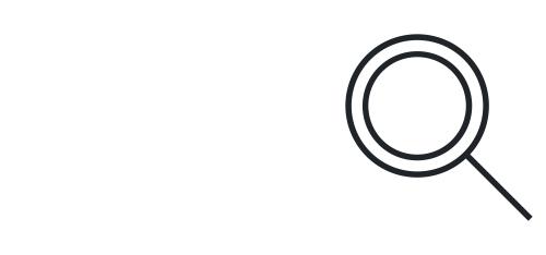 Das BLKB-Logo mit einem Lupe-Symbol in schwarz-weiß.