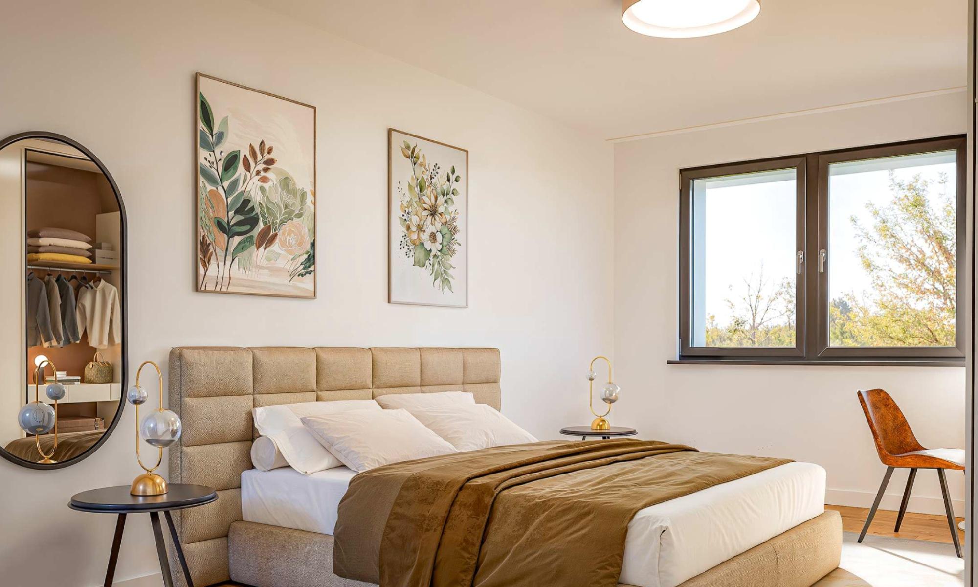 Schlafzimmer am Lettenweg in Allschwil.