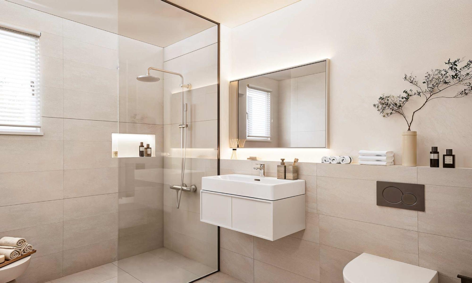 Badezimmer am Lettenweg in Allschwil.