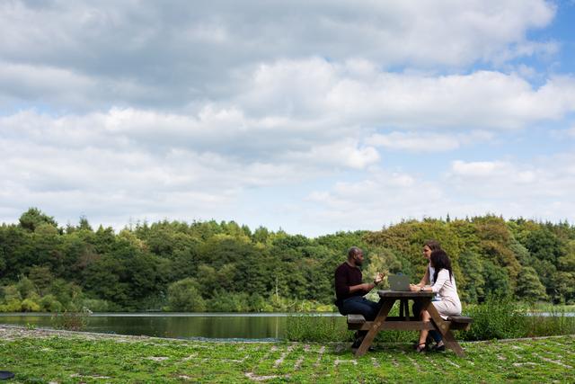 Views of the lake from Mereside