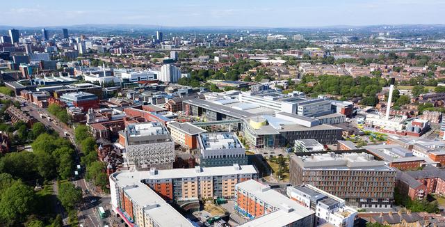 Manchester Science Park aerial view