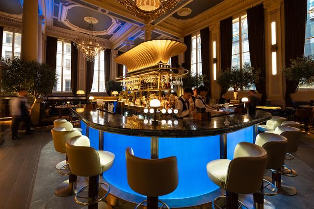 Cocktail bar at The Cut & Craft in Bond