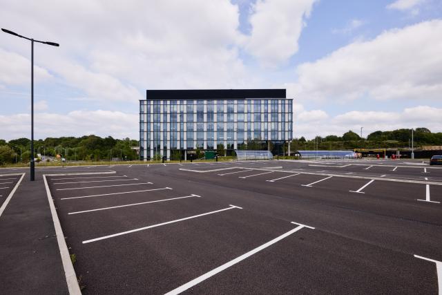 Large outdoor parking