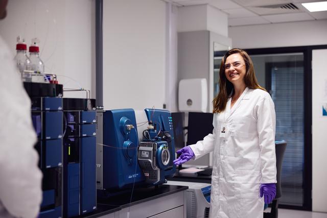 Looking down at communal space