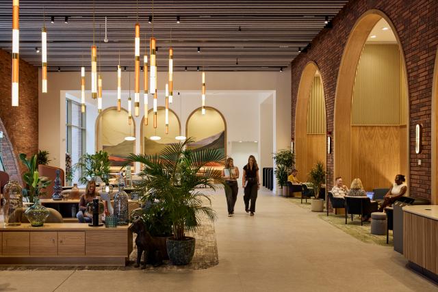 Main reception area of No.3 Circle Square