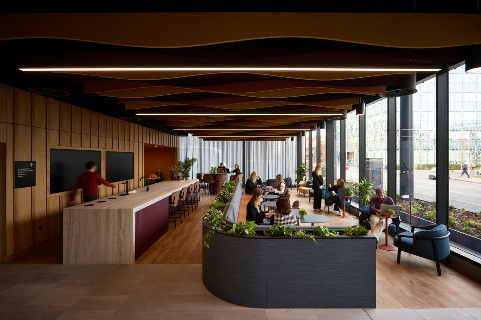 Communal work lounge at Citylabs 4.0