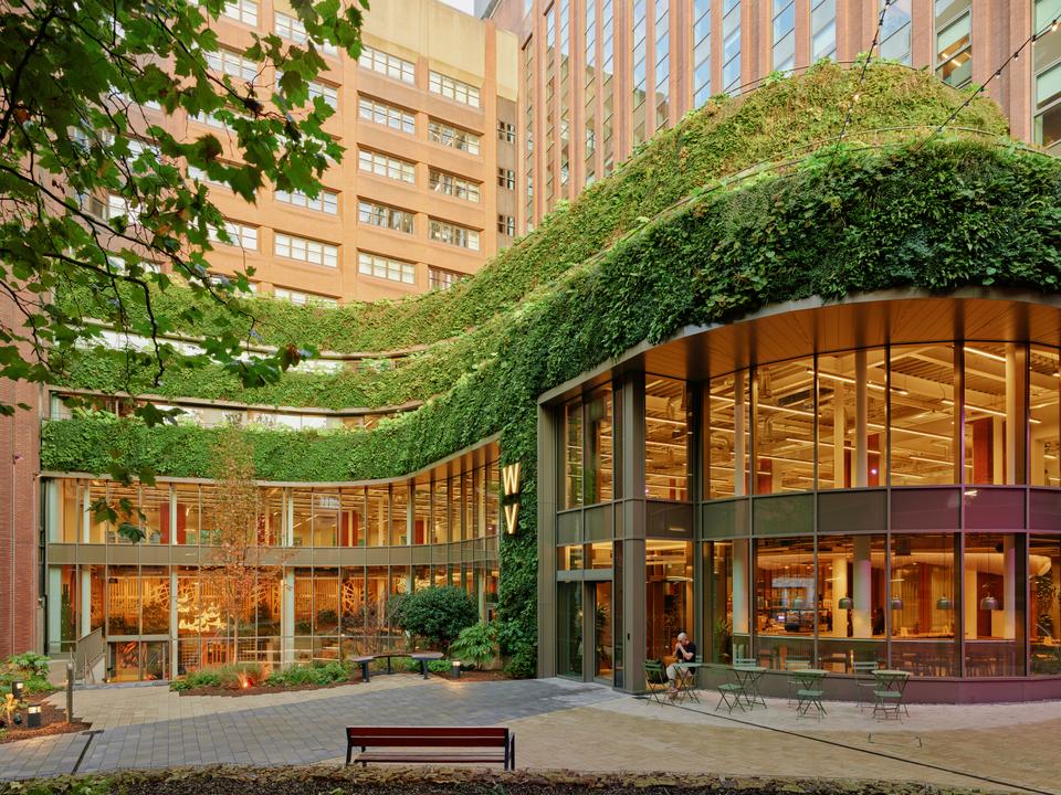 CGI indicative view of courtyard and entrance