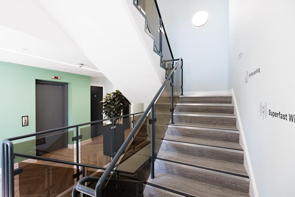 Halyard Court Salford Quays lift lobby