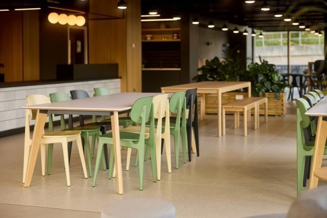 Freshly made food and drink at the cafe