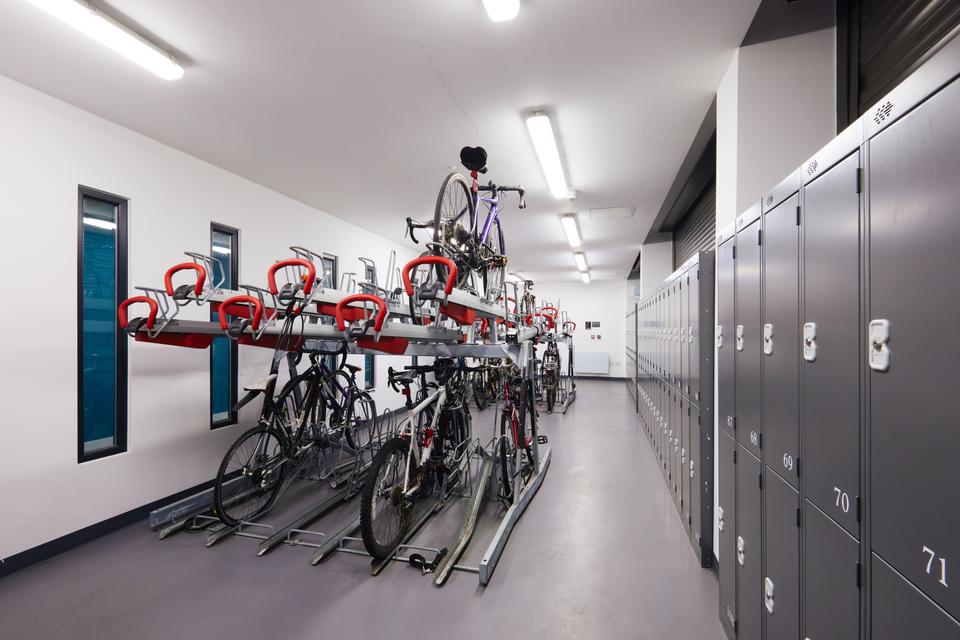 Cycle hub and lockers