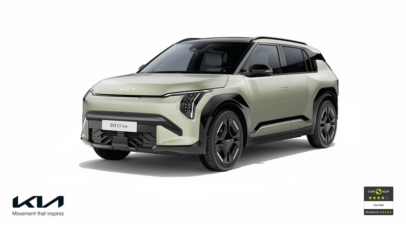 Kia EV3 awarded five-star Euro NCAP safety rating