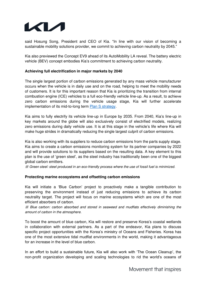 Library - Kia Europe Press Website