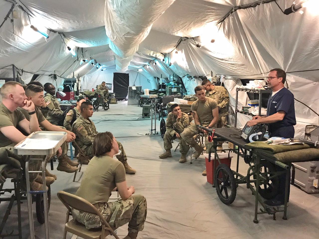 HAMILTON-T1 für Streitkräfte im Feldlazarett von Fort Bliss