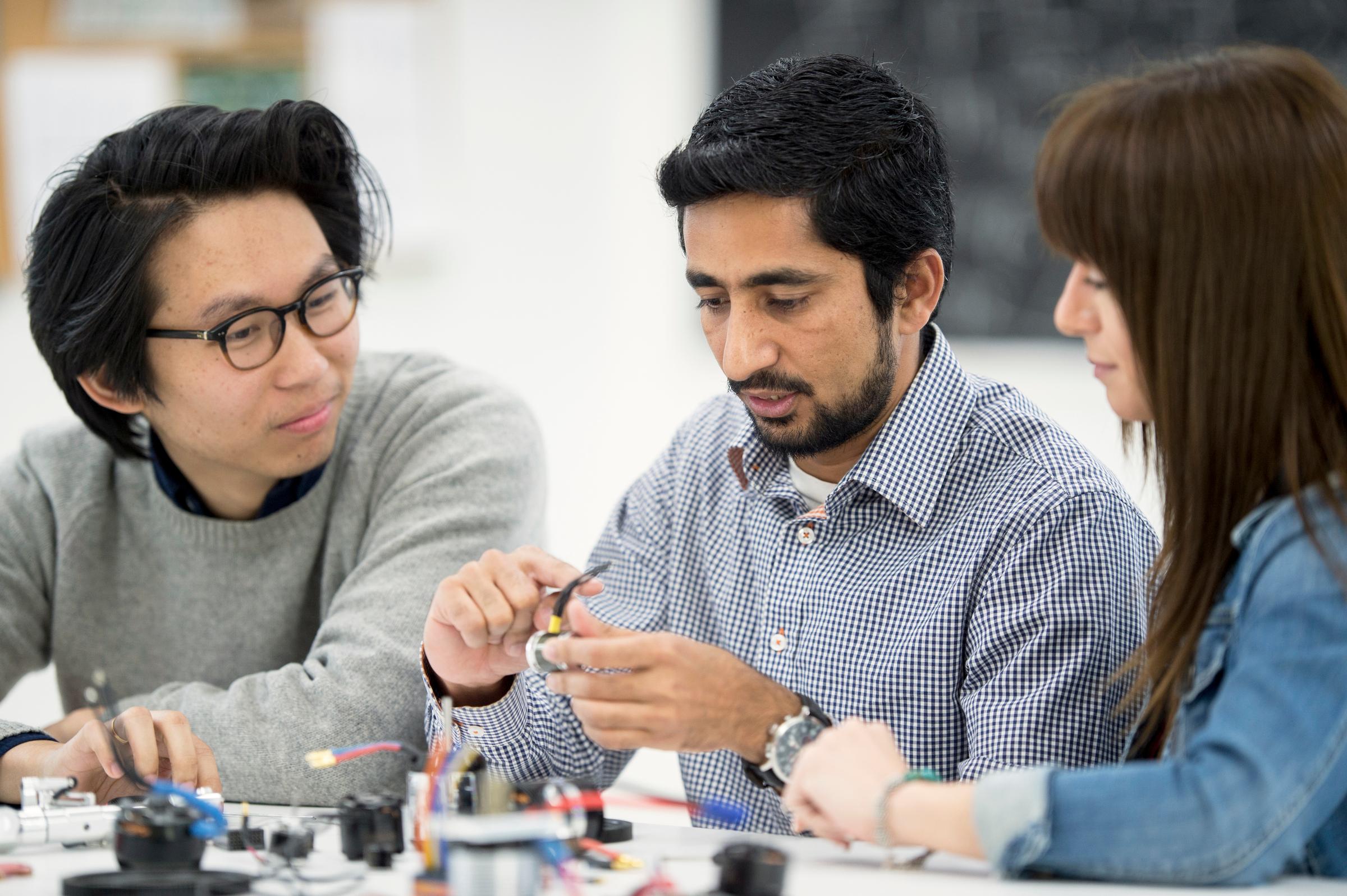 Two service technicians