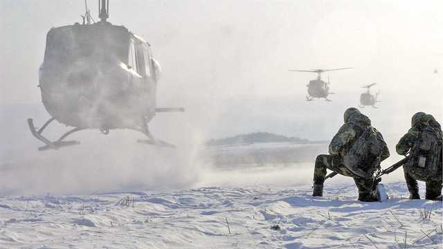 Аппарат ИВЛ военного назначения в условиях зимы