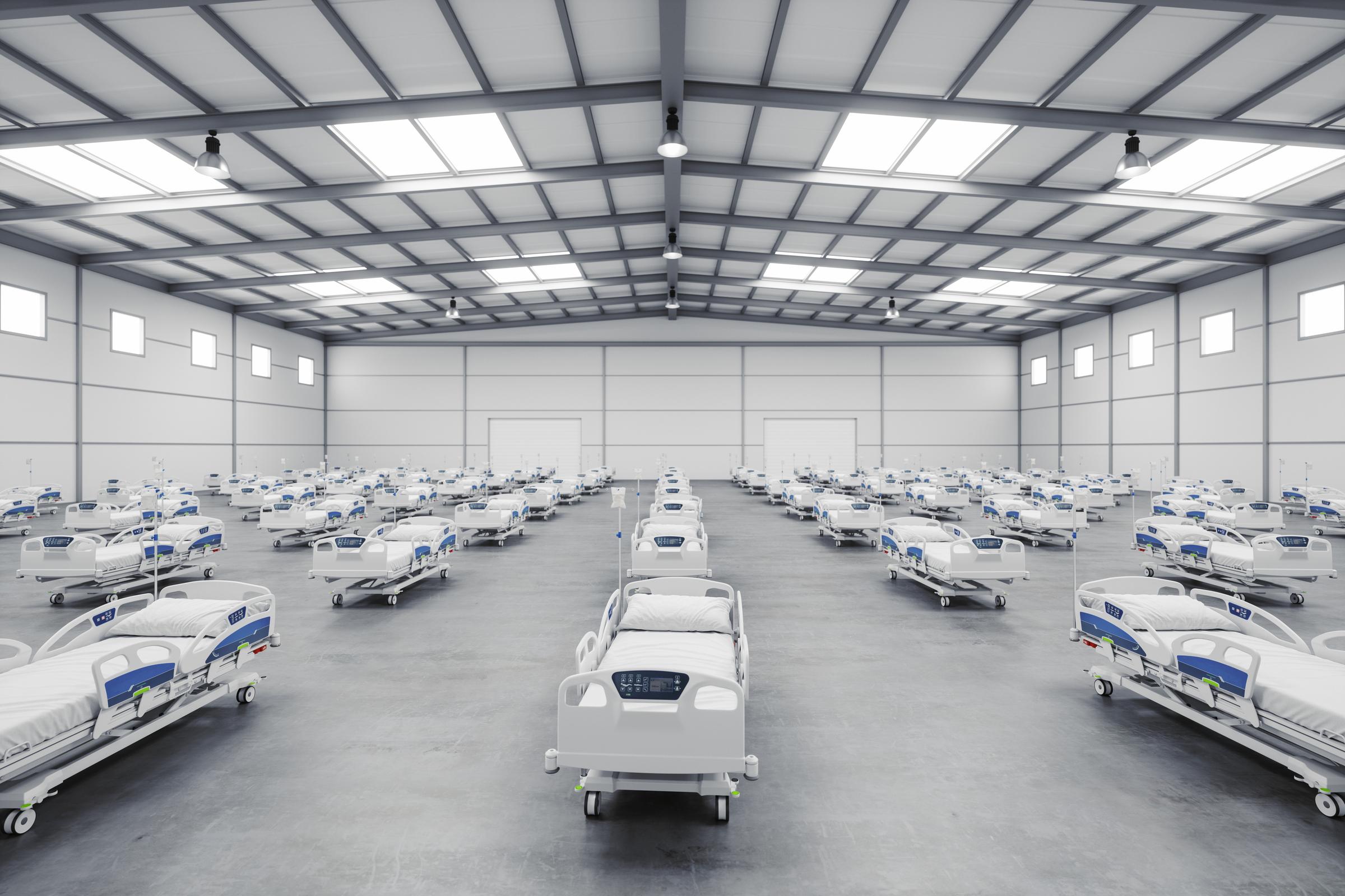 Center with beds for COVID-19 patients