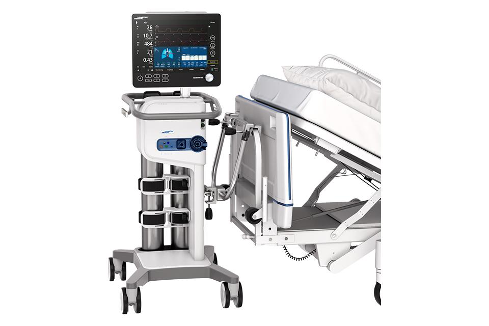 Soluzione di aggancio al letto per l'HAMILTON-C6