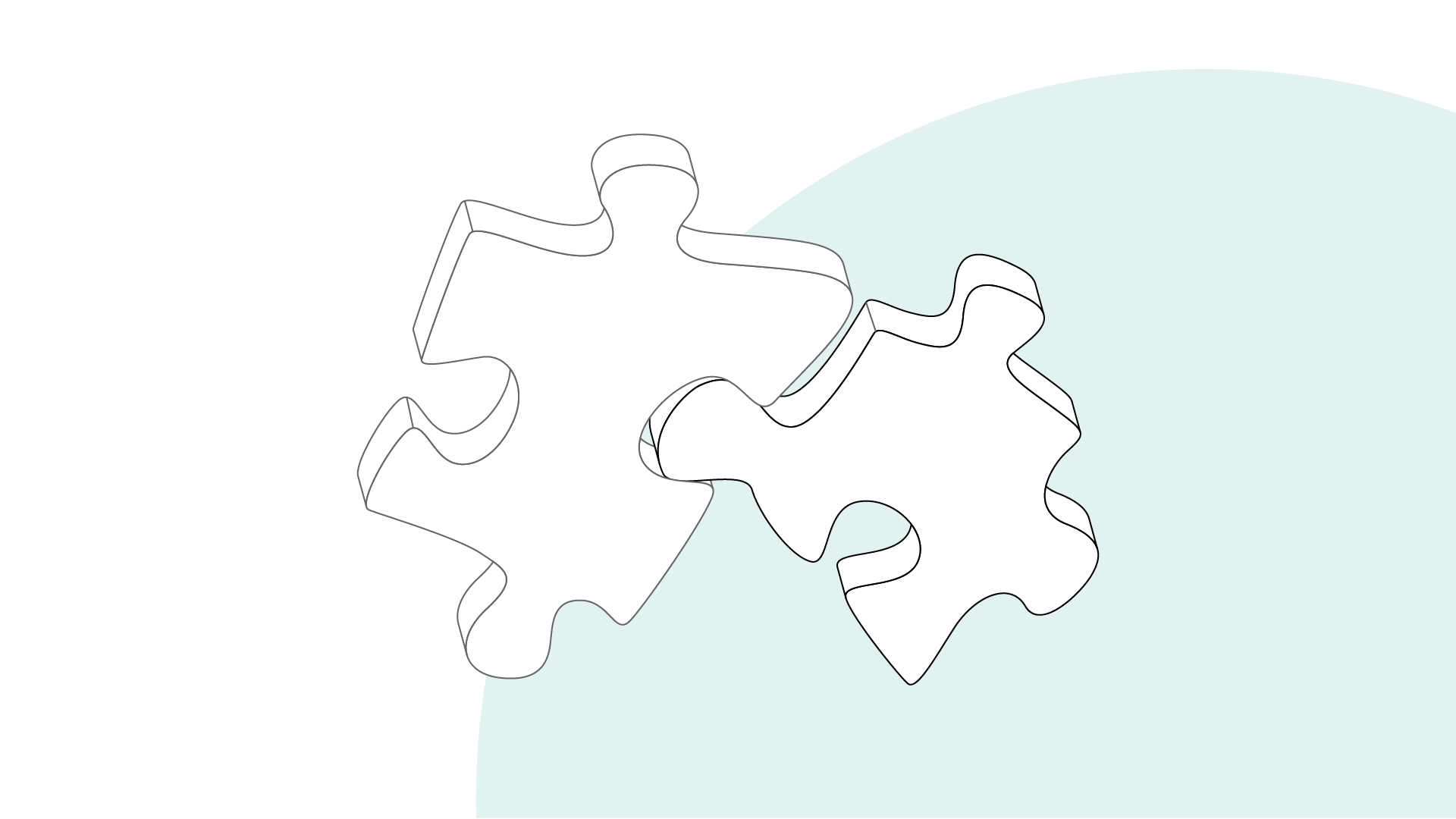 Illustration of two puzzle pieces