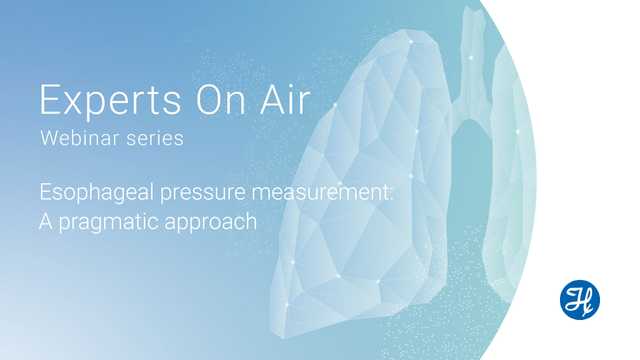 Experts on air - esophageal pressure measurement