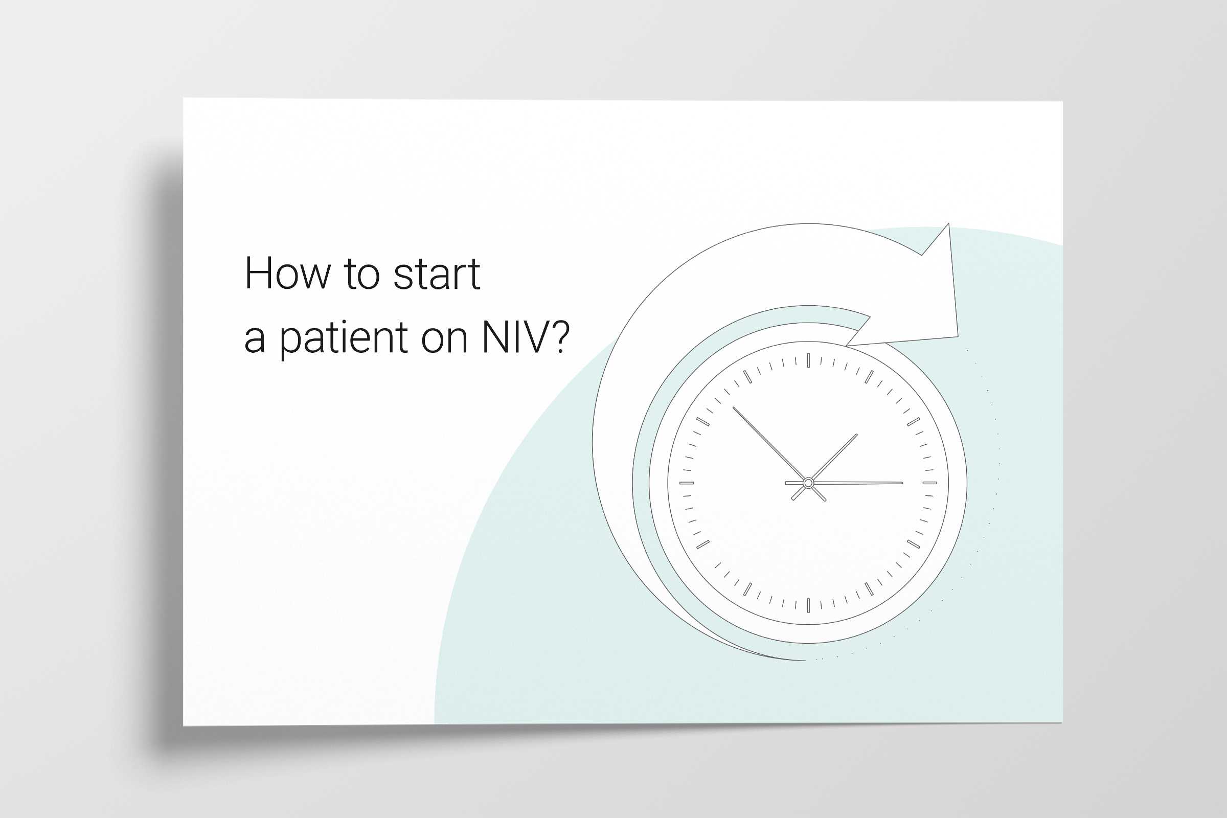 Illustration for the chapter "How to start a patient on NIV?"