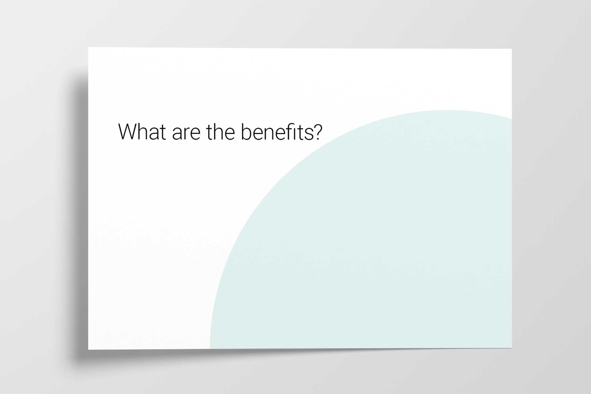 Illustration for the chapter "What are the benefits?"