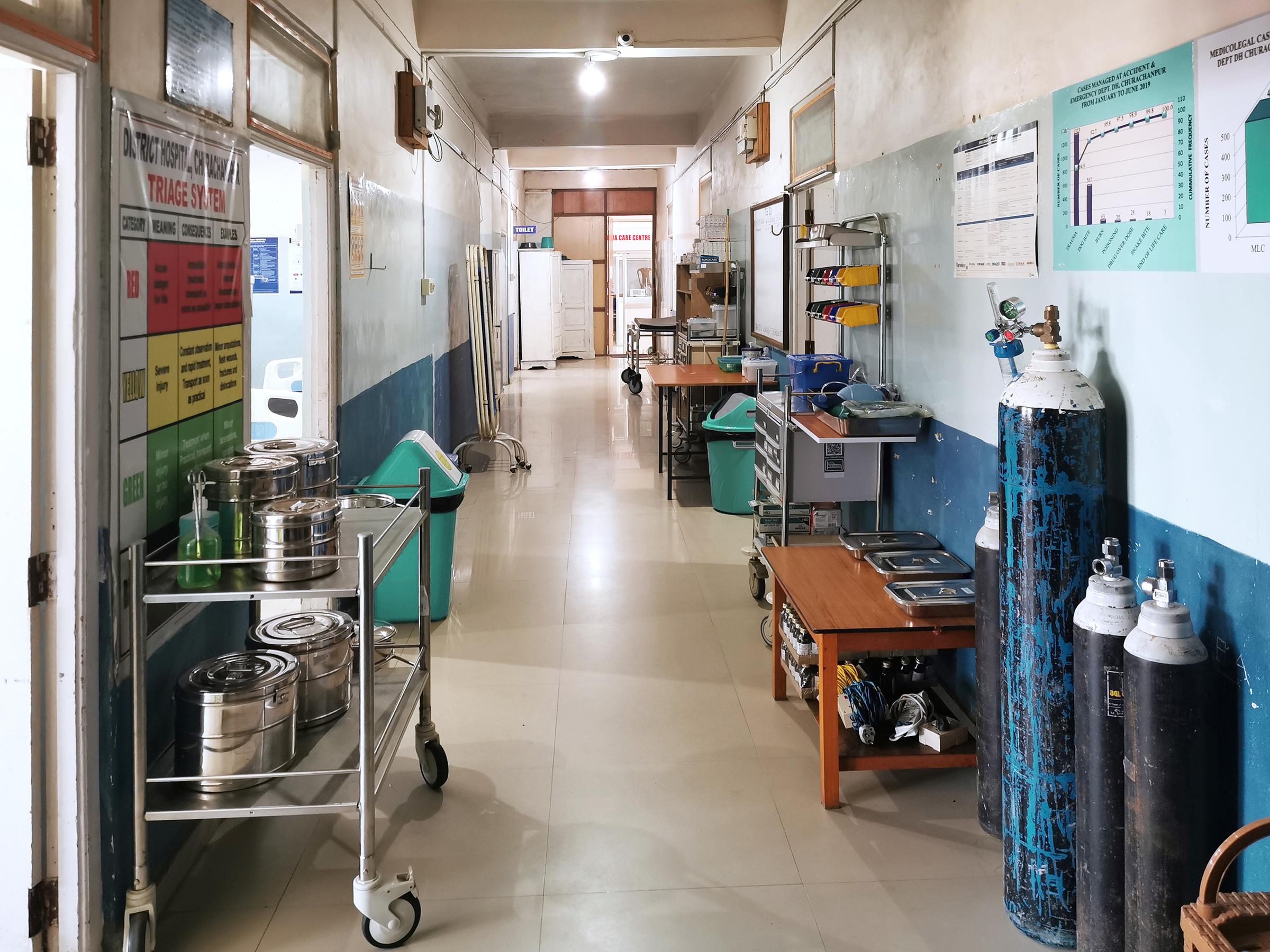 View inside a hopital in Manipur