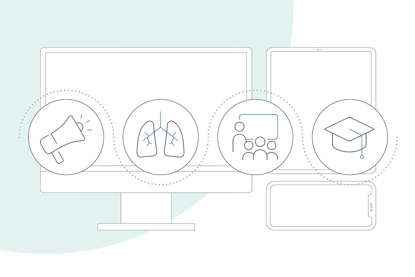 Devices with social media apps