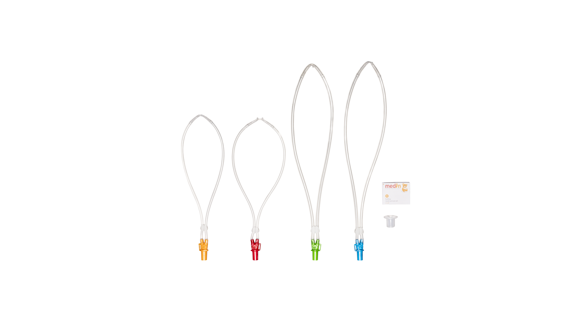 Nuflow® nasal cannulas different sizes