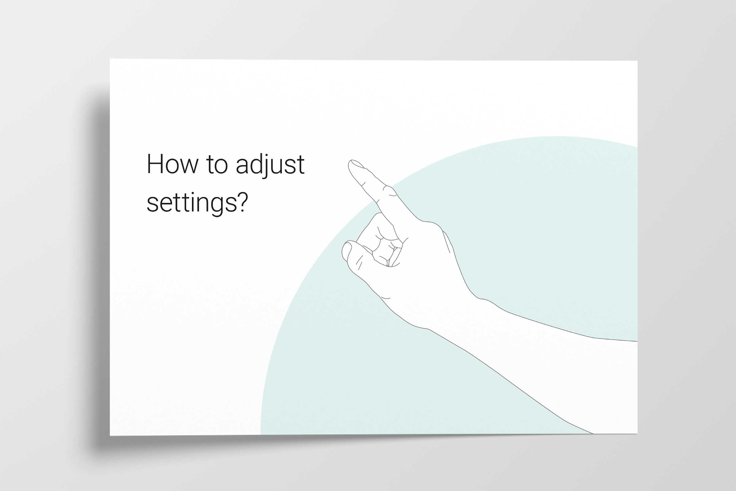 Illustration for the chapter "How to adjust NIV settings?"