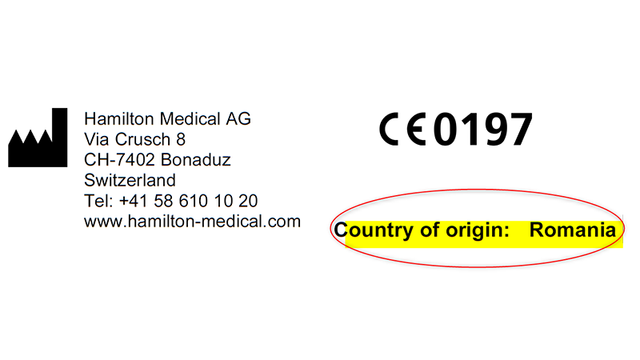 Change to country of origin on select product labels