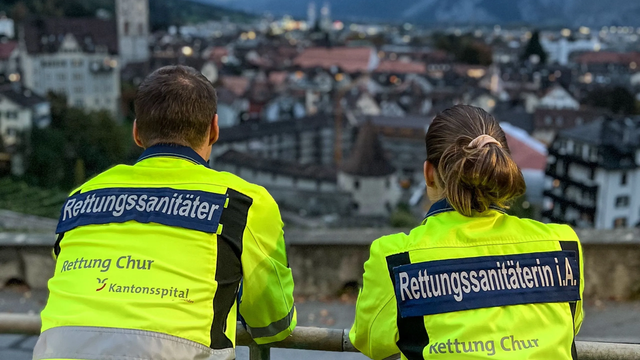 Bild von Rettungssanitätern in Chur
