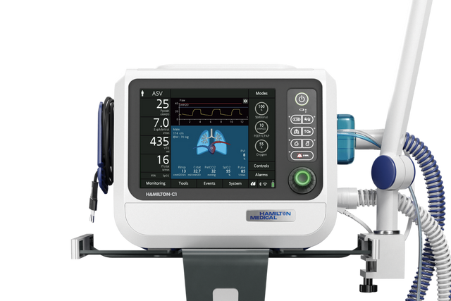 HAMILTON-C1 - Small and powerful ICU mechanical ventilator