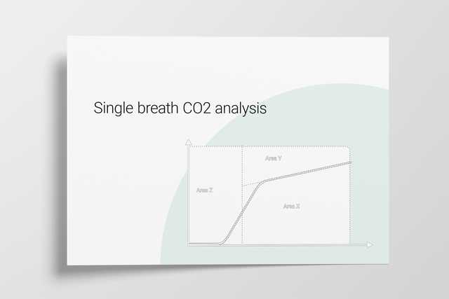 Illustration for the single breath CO2 analysis