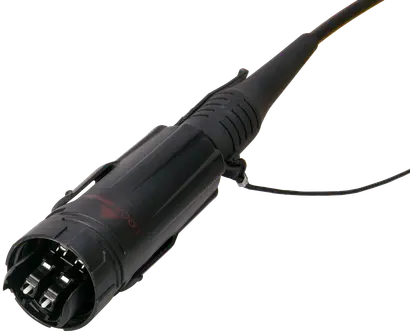 2 Multimode Fasern Q-XCO Plug Verbinder 5.5mm