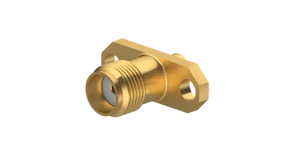 COAXIAL CONNECTOR, SMA, 50 Ohm, Straight panel cable jack (female), flange mount