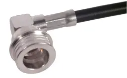 COAXIAL CONNECTOR, QN, 50 Ohm, Right angle cable plug (male)