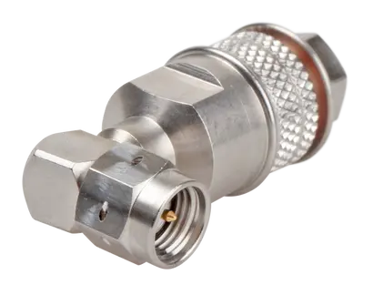 COAXIAL CONNECTOR, SMA, 50 Ohm, Right angle cable plug (male)