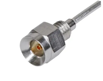 COAXIAL CONNECTOR, MBX, 50 Ohm, Straight bulkhead cable jack (female)