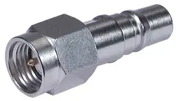 COAXIAL ADAPTER, SMA - QMA, 50 Ohm, plug / jack (male / female)
