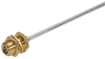 COAXIAL CONNECTOR, MMBX, 50 Ohm, Straight bulkhead cable jack (female)