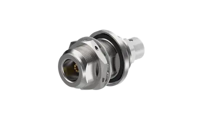 COAXIAL CONNECTOR, N, 50 Ohm, Straight bulkhead cable jack (female)